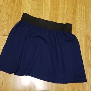 NWT BDG navy elastic waist mini skirt sz L